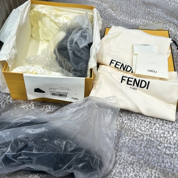 Fendi sneakers Nappa Ff MacroHF + Nappa - Picture 8 of 10